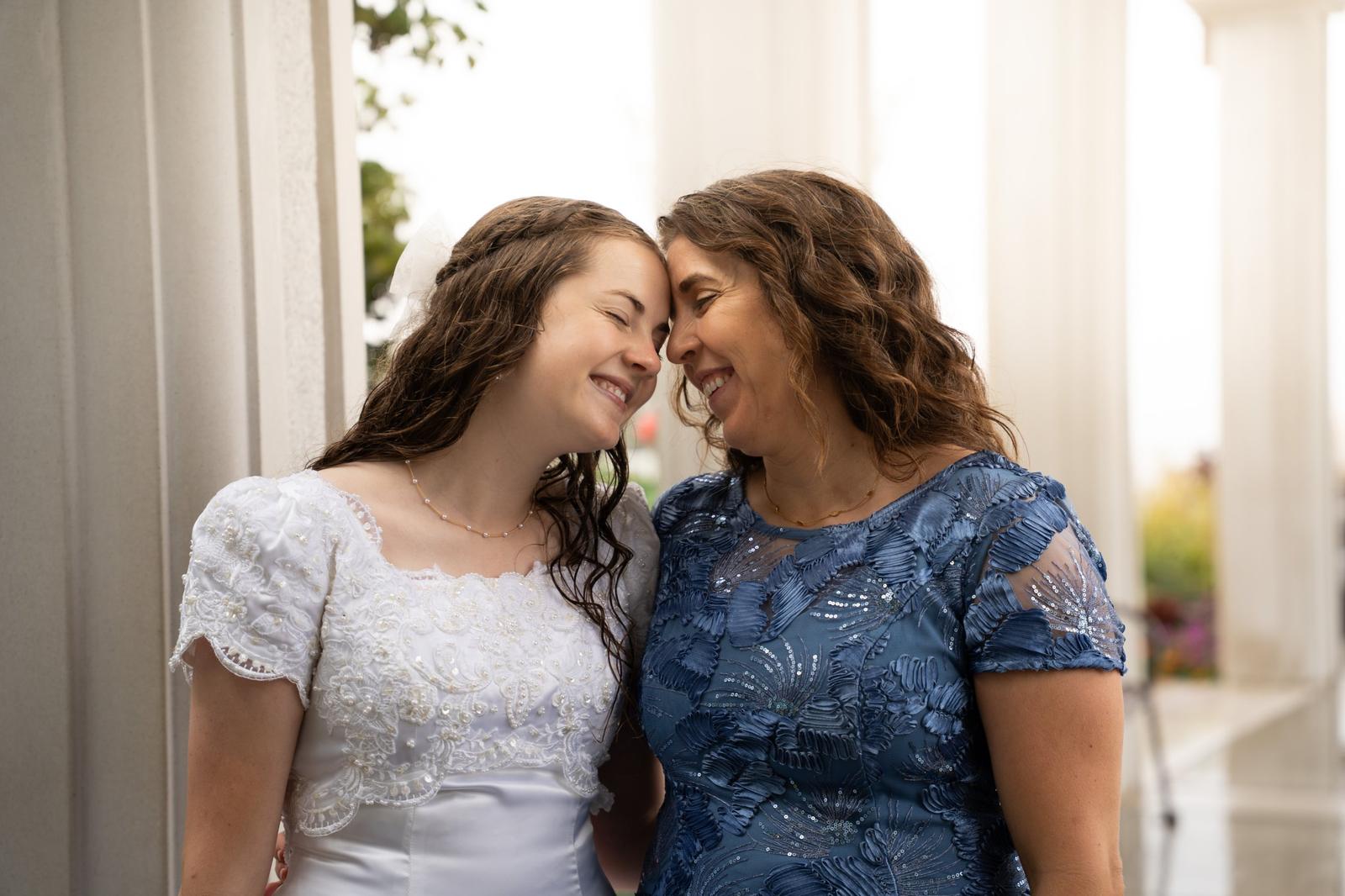 Bride and her mother